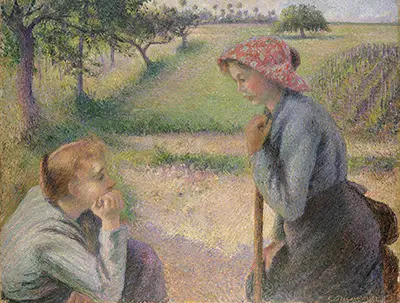 Two Young Peasant Women Camille Pissarro